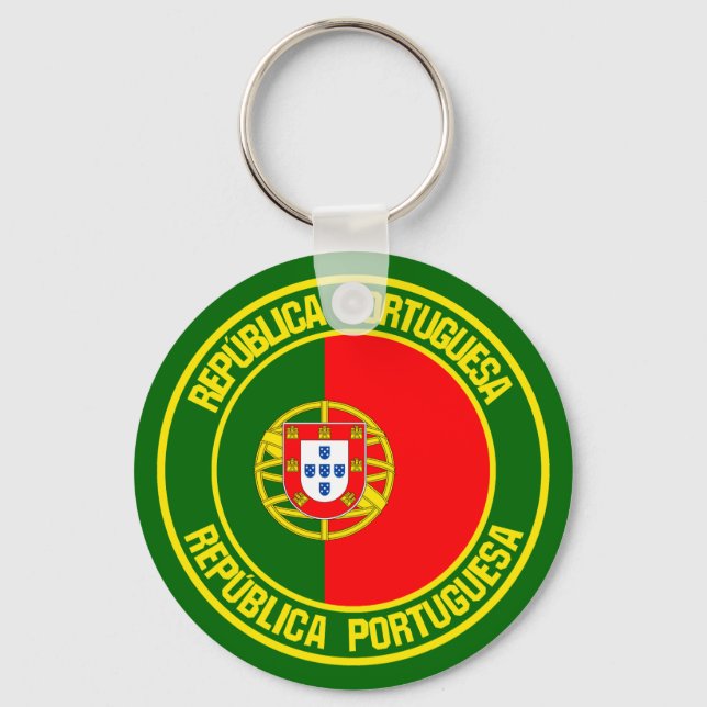 Chaveiro Portugal Round Emblem (Frente)