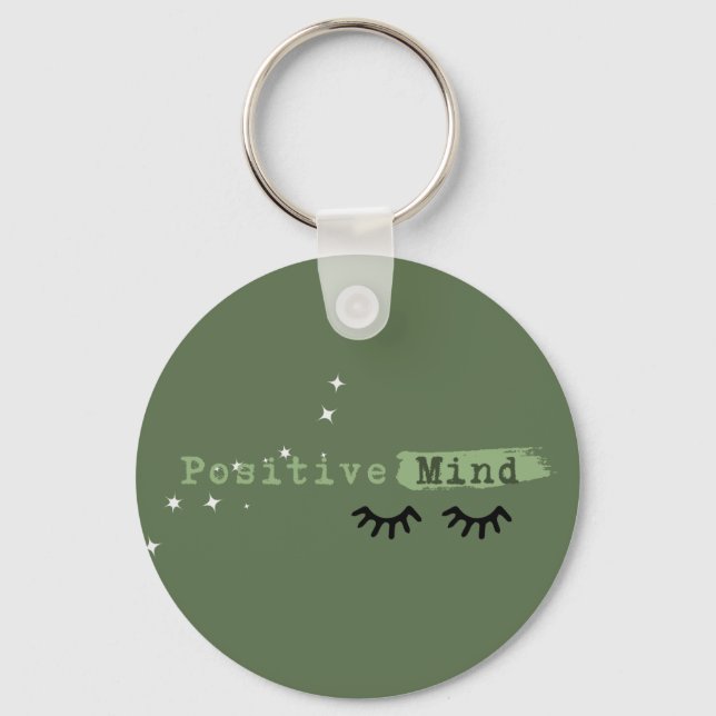 Chaveiro Positive Mind - Green Key Ring (Frente)