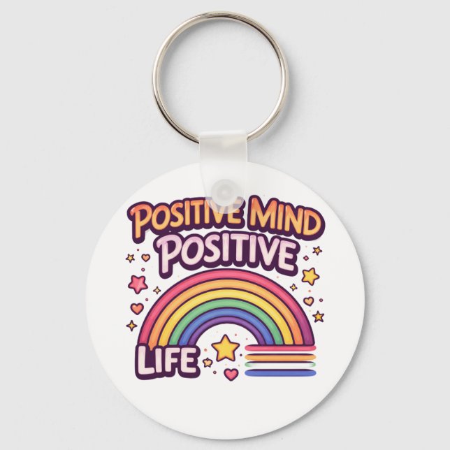 Chaveiro Positive Mind Positive Life (Frente)