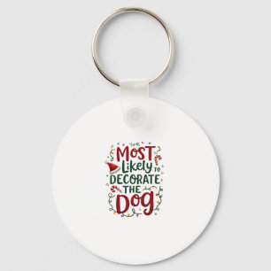 Chaveiro Possível Decoração De Natal Família De Cães Xmas