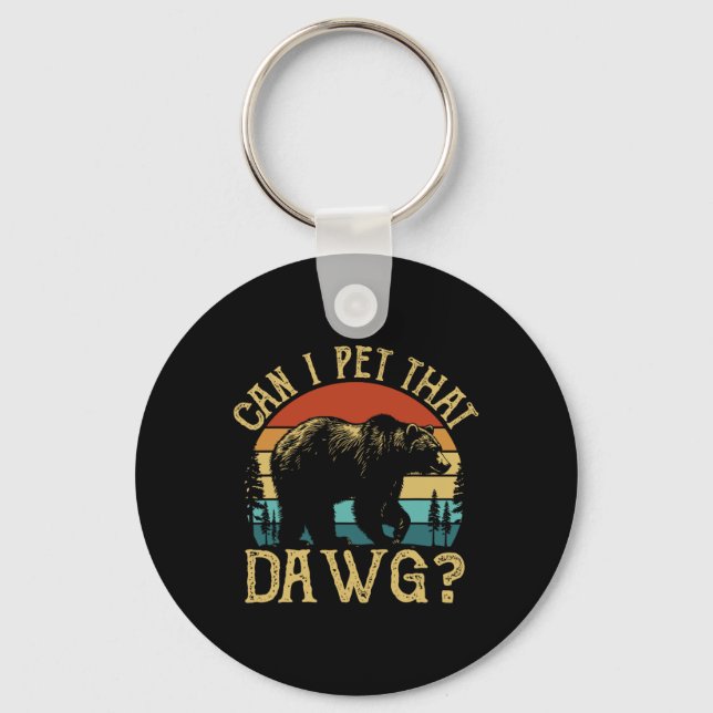 Chaveiro Posso Acariciar Esse Cachorro Funny Dawg Bear Meme (Frente)