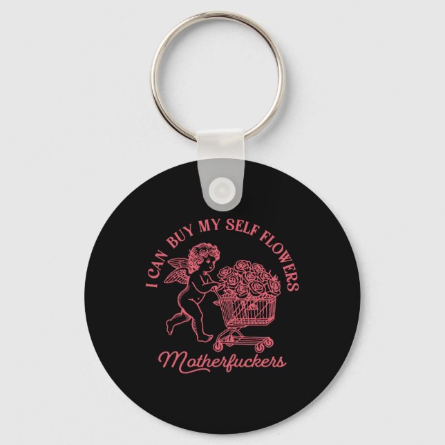 Chaveiro Posso Comprar Flores Para Mim Mesma Caneca Engraça (Frente)