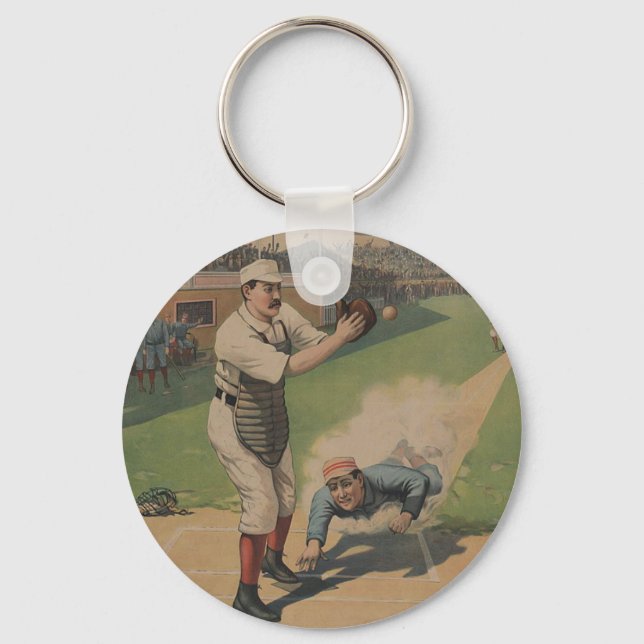Chaveiro Poster de Baseball (Frente)