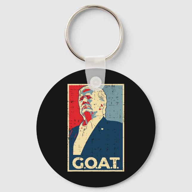 Chaveiro Poster de Goat Trump 2024 (Frente)
