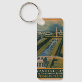Chaveiro Poster de viagens Vintage Washington DC
