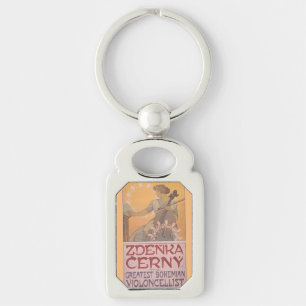 Chaveiro Poster de Zdenka Cerny por Alphonse Mucha