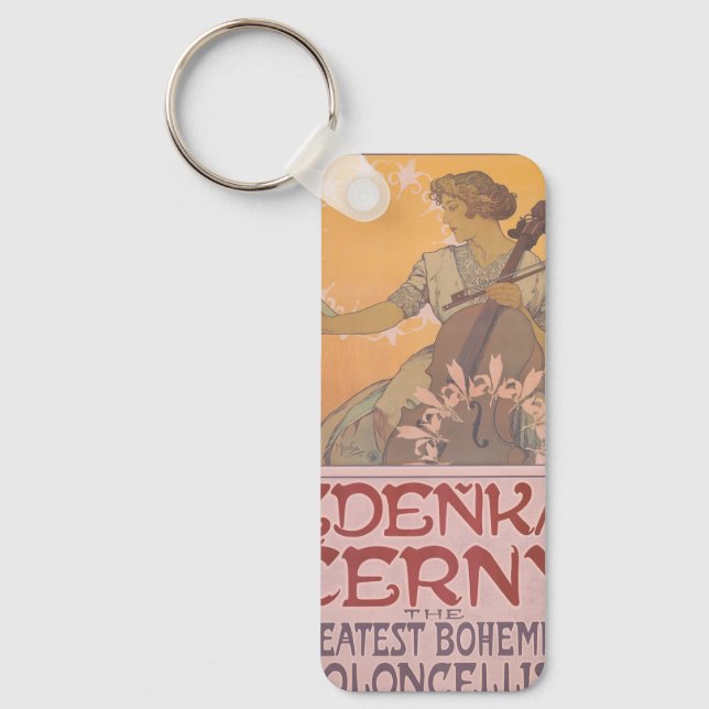 Chaveiro Poster de Zdenka Cerny por Alphonse Mucha (Frente)