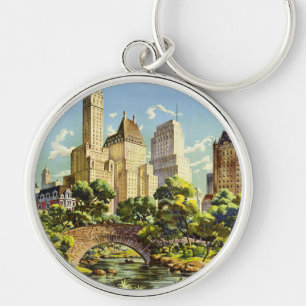 Chaveiro Poster vintage Central Park Nova Iorque