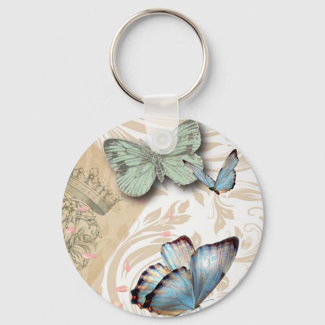 Chaveiro postmark scripts borterfly Paris Effiel Tower (Frente)