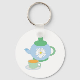 Chaveiro Pote de chá e taça