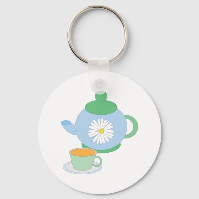 Chaveiro Pote de chá e taça (Frente)