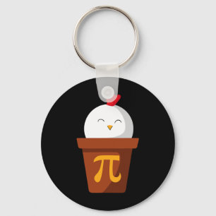 Chaveiro Pote de frango Pie Pi Dia T Camisa Professores de