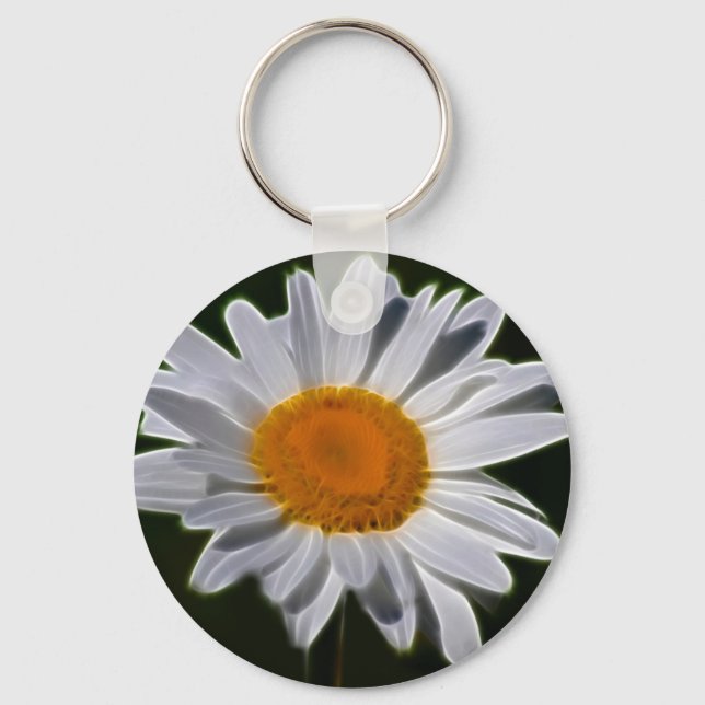 Chaveiro Potência das flores de margarida (Frente)