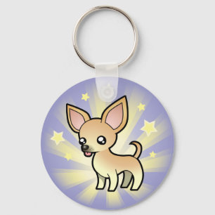 Chaveiro Pouca chihuahua da estrela (alise o casaco)