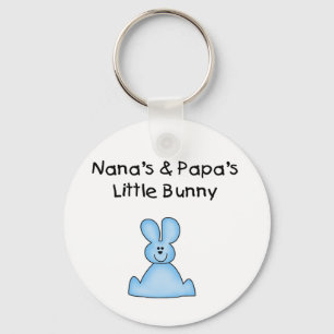 Chaveiro Pouco coelho azul de Nana e de papá