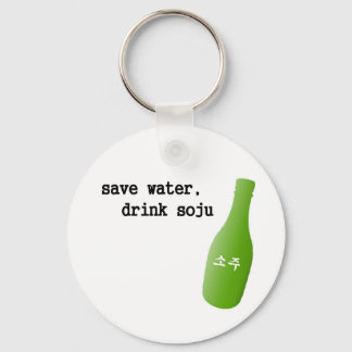 Chaveiro Poupe água, beba Soju!