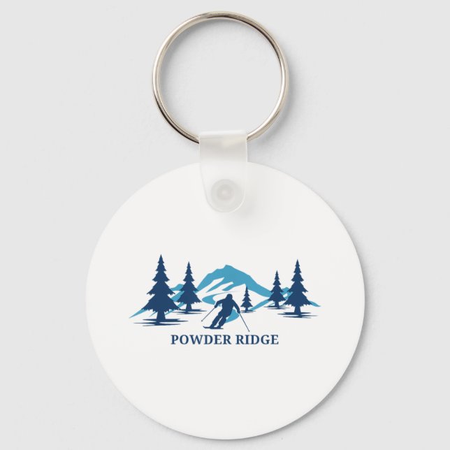 Chaveiro Powder Ridge Minnesota Ski Resort Skiier _1 (Frente)
