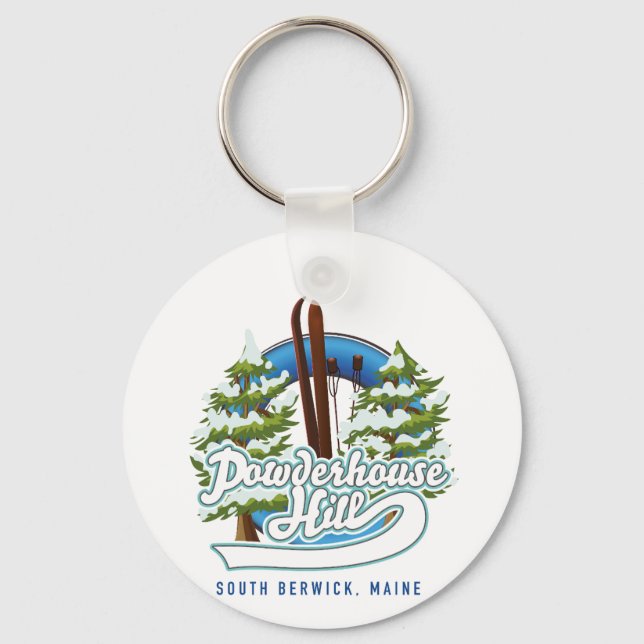Chaveiro powderhouse hill sul berwick maine logotipo (Frente)