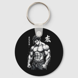 Chaveiro Powerlifter - Estilo de Anime Japonês Muscle Bodyb