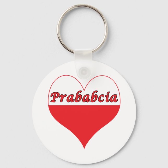 Chaveiro Prababcia Polonês Heart (Frente)