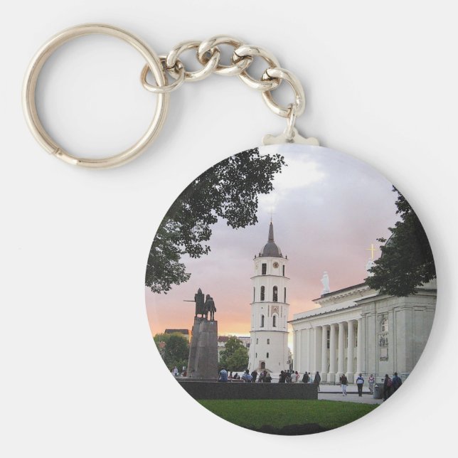 Chaveiro Praça da Catedral em Vilnius, LITUÂNIA. (Frente)