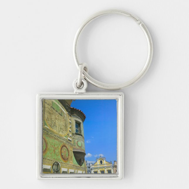 Chaveiro Praça da cidade velha rodeada pelo século XVI (Frente)