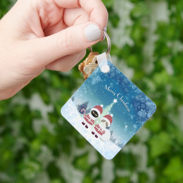 Chaveiro Praça Metálica de Poiluna. (Mão)