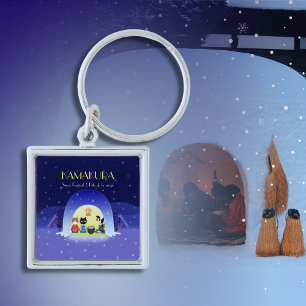 Chaveiro Praça Premium da Celebração de Neve de Edo-Neko