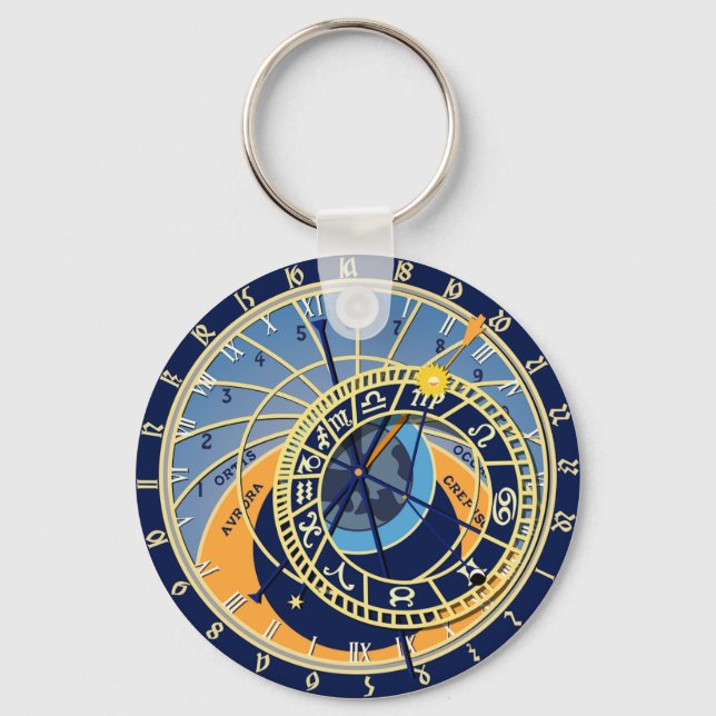 Chaveiro Praga Astrologic Clock (Frente)