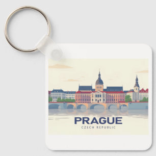 Chaveiro Praga República Checa Pastel Viagem