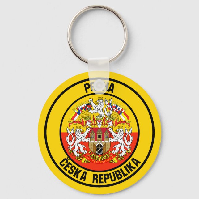 Chaveiro Praga Round Emblem (Frente)