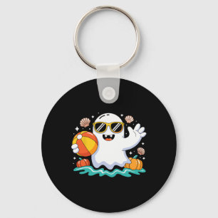 Chaveiro Praia Bola Halloween Ghost Summer Férias Spooky