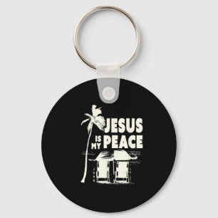 Chaveiro Praia Cristã Tropical Bíblica Citação Jesus É M