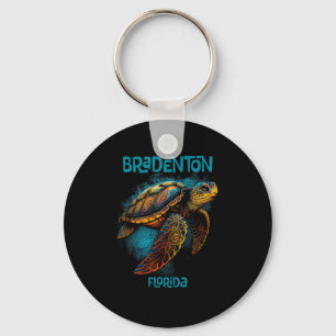 Chaveiro Praia de Bradenton Flórida Fl Retro Vintage Tartar