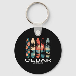 Chaveiro Praia de Cedar Long Island Prancha de Surf Surfand
