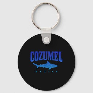 Chaveiro Praia de Cozumel México mergulhador de tubarão mer