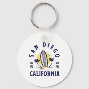 Chaveiro Praia de San Diego Califórnia Surf Verão Férias Vi