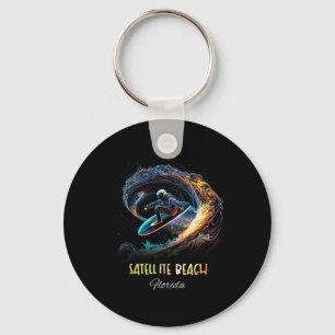 Chaveiro Praia de Satellite Beach Flórida Surfe Prancha de 