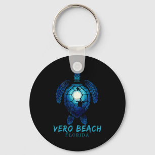 Chaveiro Praia de Vero Beach Flórida Amante de Tartaruga Ma