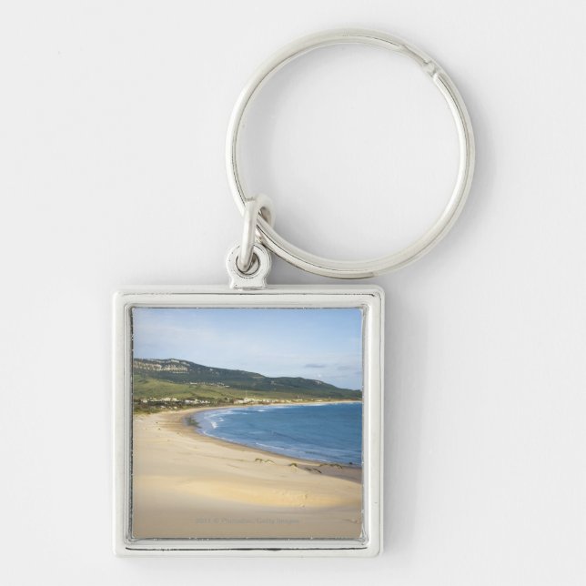 Chaveiro Praia do litoral ao longo da costa Tarifa próximo (Frente)
