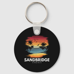 Chaveiro Praia Sandbridge Virginia Surfboard Surfing Vintag