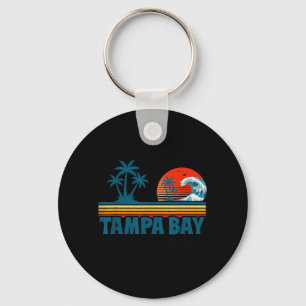 Chaveiro Praia Tropical do pôr do sol da Baía de Tampa Flór