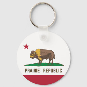 Chaveiro Prairie Republic Bison Flag Excelentes Placas