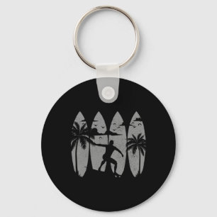 Chaveiro Prancha de Surfista Surfismo Vintage Praia de Verã