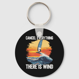 Chaveiro Prancha de Windfoiling Há Vento Asa Foil Surf