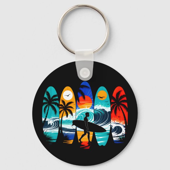 Chaveiro Pranchas de surf (Frente)