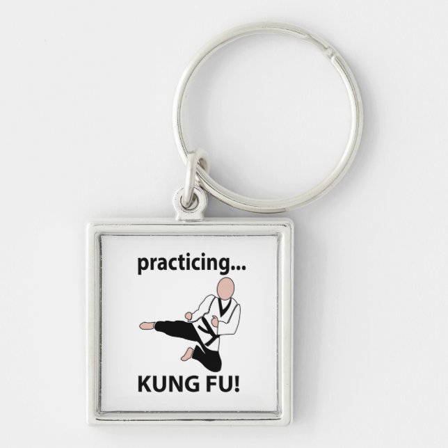 Chaveiro Praticando Kung Fu (Frente)
