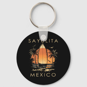 Chaveiro Praticante de surf Sayulita México Praia Surfando