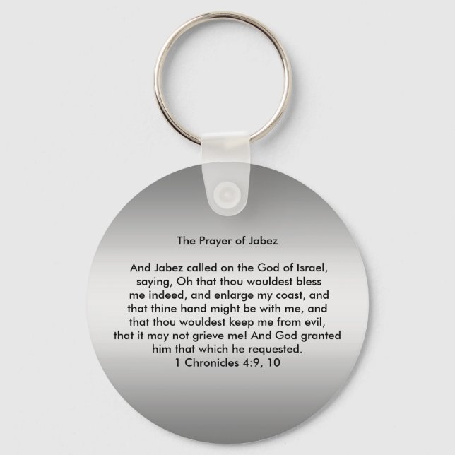 Chaveiro Prayer of Jabez Keychain (Frente)