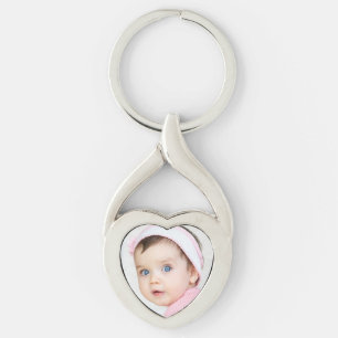 Chaveiro Precioso Menina Garota Silver Heart Keychain Prese